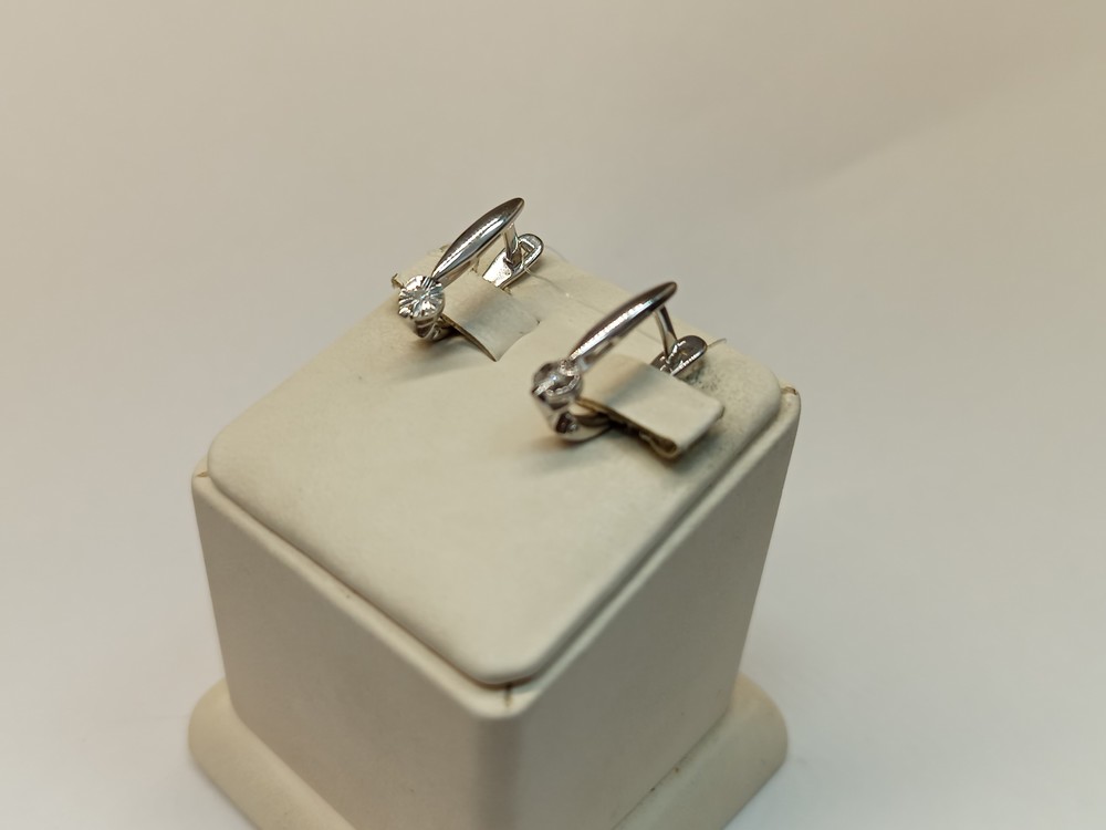 СЕРЬГИ БРИЛЛИАНТ (Ag 925)