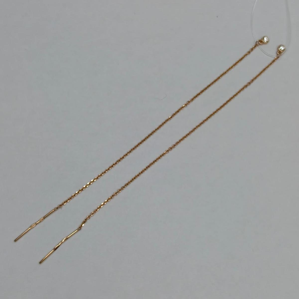 СЕРЬГИ ПРОДЕВКИ с камнем (Au 585)