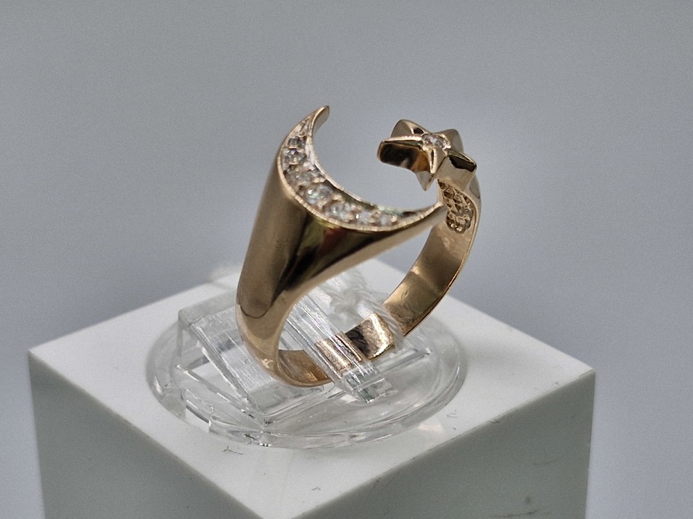 КОЛКМИ585 КОЛЬЦО С КАМНЯМИ (Au 585)