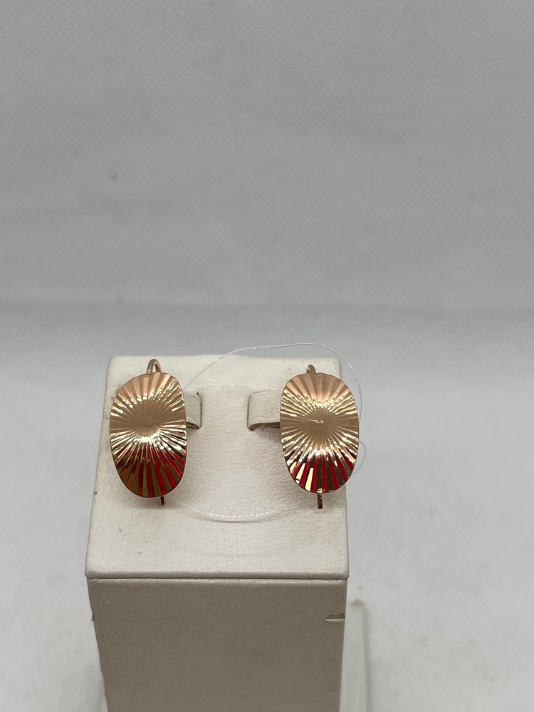 СЕРЬГИ ПЕТЕЛЬКА без камня (Au 585)