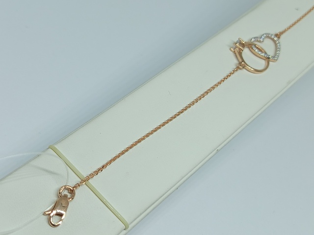 БРАСЛЕТ ФАНТАЗИЯ с камнями (Au 585)