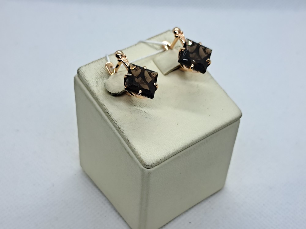 СЕРЬГИ С КАМНЕМ (Au 585)