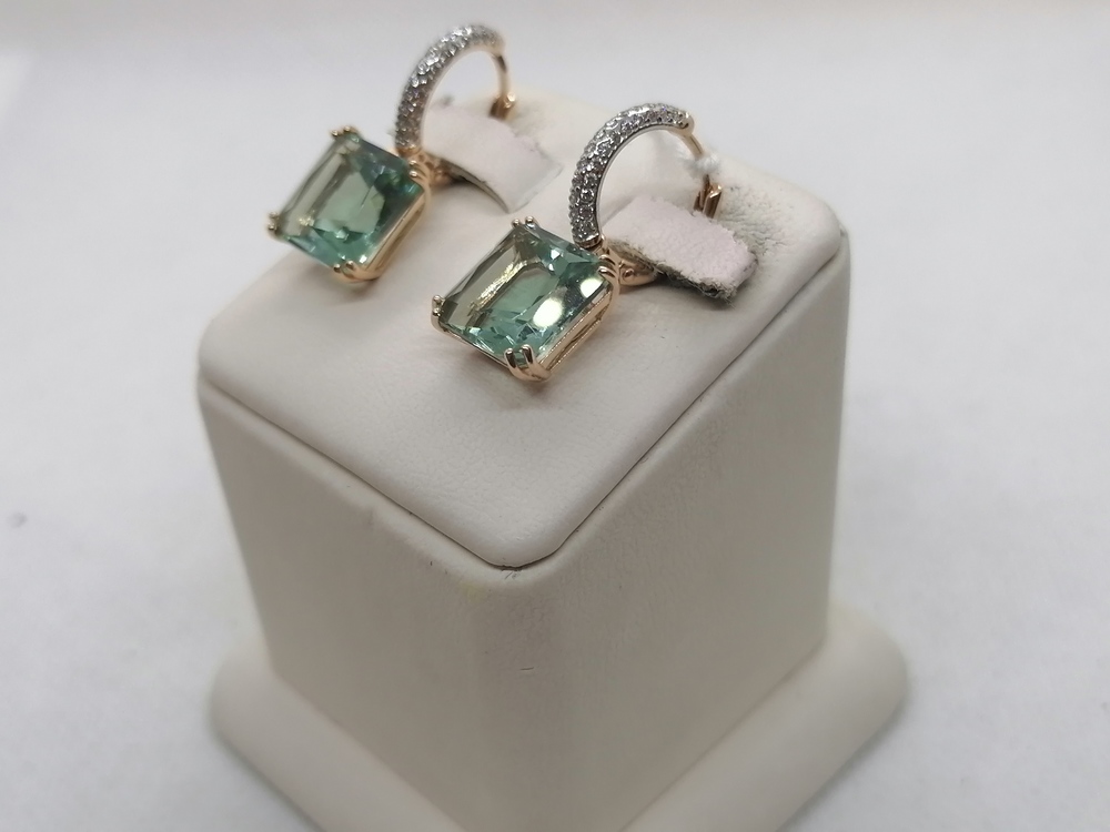 СЕРЬГИ С КАМНЯМИ (Au 585)