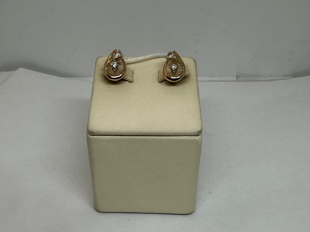 СКМИ585 СЕРЬГИ С КАМНЯМИ (Au 585)