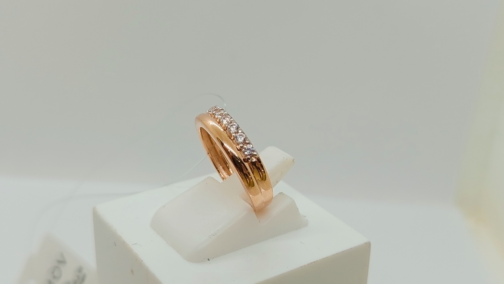 КОЛЬЦО С КАМНЯМИ (Au 585)