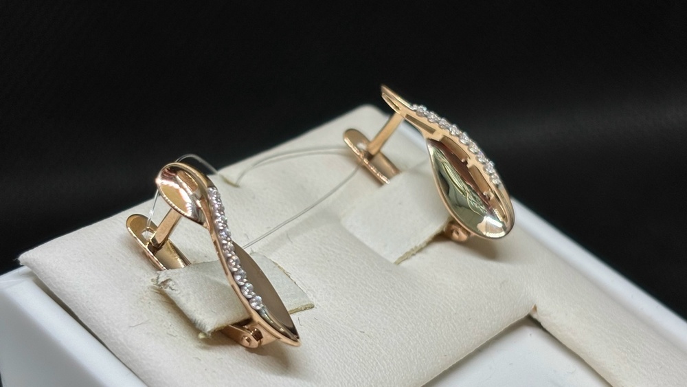 СЕРЬГИ С КАМНЯМИ (Au 585)