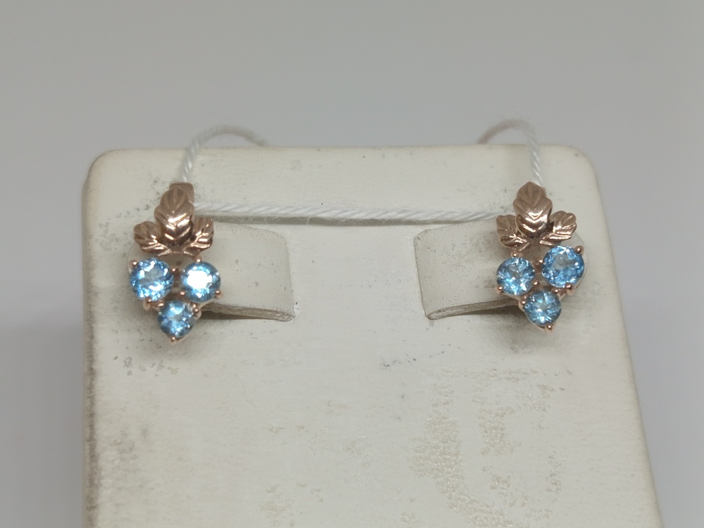 СЕРЬГИ С КАМНЯМИ (Au 585)