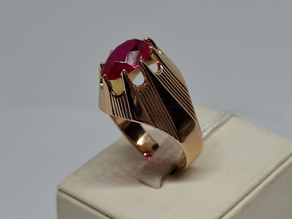 КОЛКМ583 КОЛЬЦО С КАМНЕМ (Au 583)