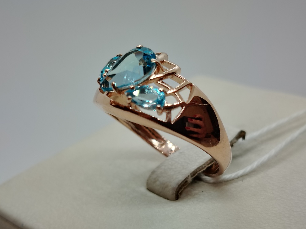 КОЛКМИ585 КОЛЬЦО С КАМНЯМИ (Au 585)