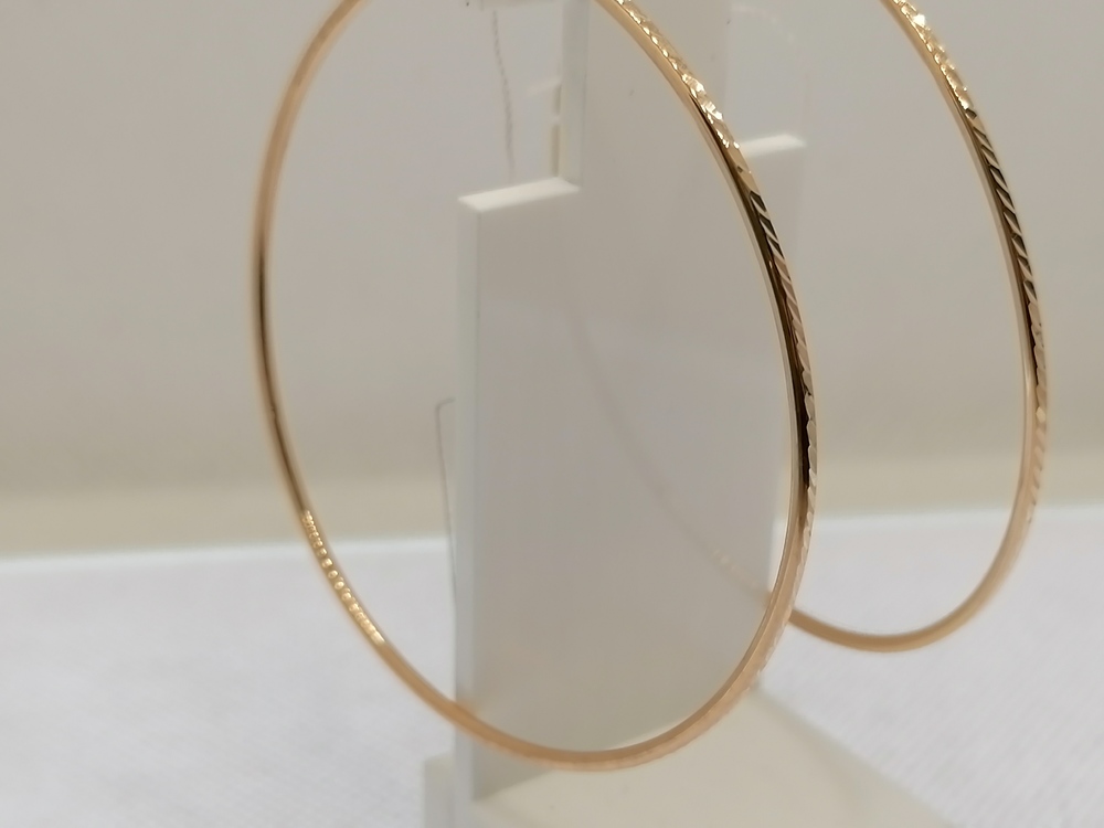 СЕРЬГИ КОНГО без камня (Au 585)