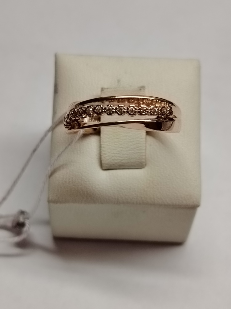 КОЛЬЦО С КАМНЯМИ (Au 585)