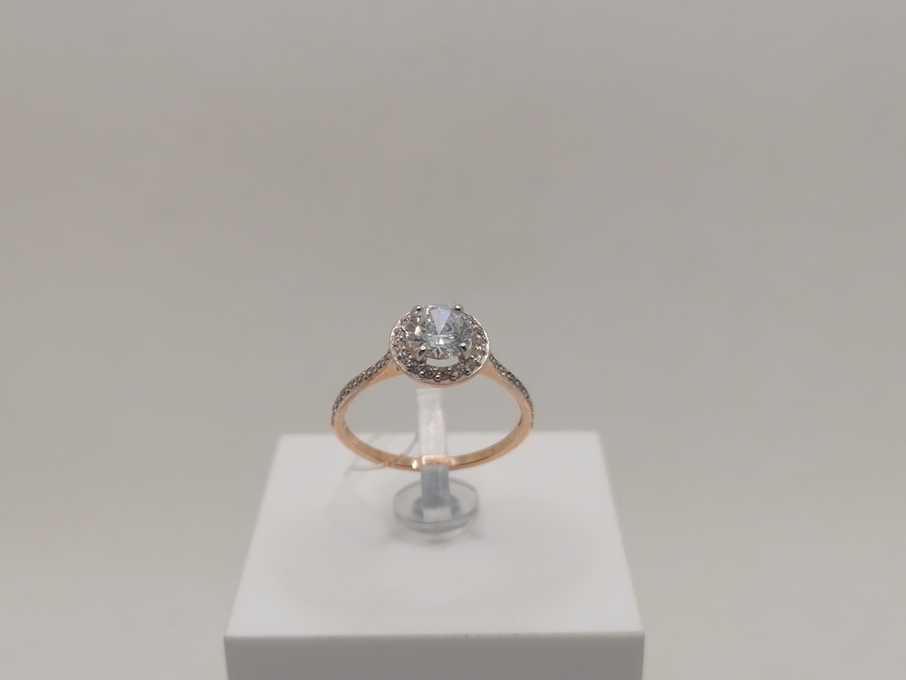 КОЛЬЦО С КАМНЯМИ (Au 585)