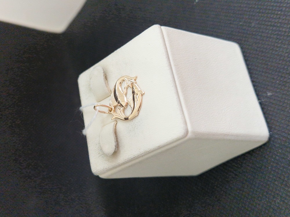 ПОДВЕСКА ЗНАК ЗОДИАКА РЫБЫ Au 585