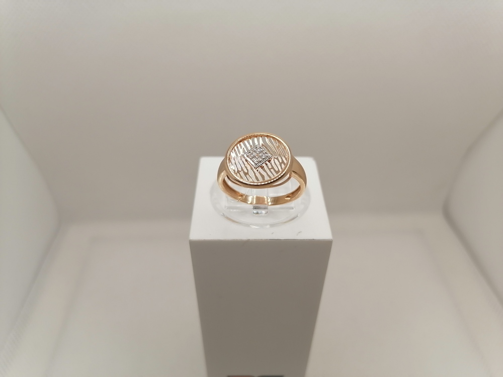 КОЛЬЦО С КАМНЯМИ (Au 585)