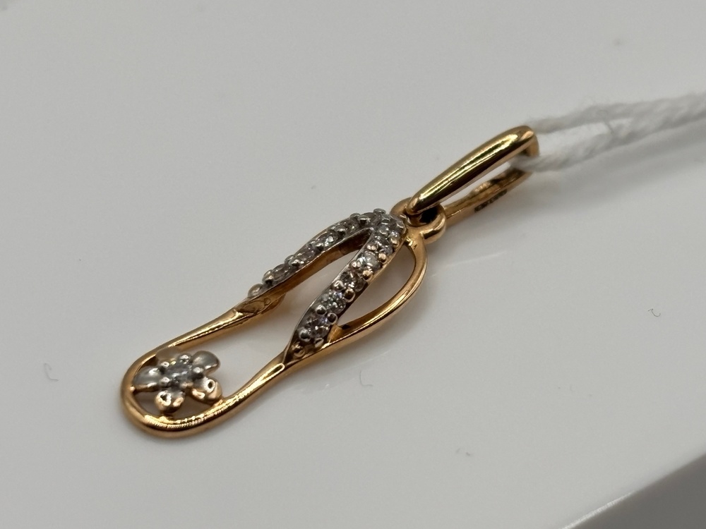 ПОДКМИ585 ПОДВЕСКА С КАМНЯМИ (Au 585)