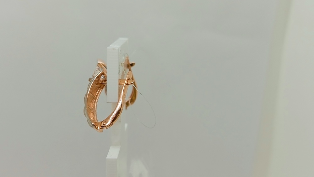 СЕРЬГИ С КАМНЕМ (Au 585)