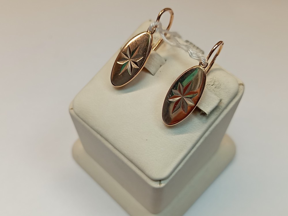 СБКМ583 СЕРЬГИ БЕЗ КАМНЯ (Au 583)