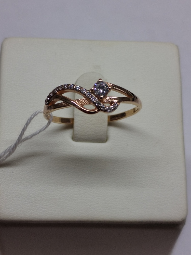 КОЛКМИ585 КОЛЬЦО С КАМНЯМИ (Au 585)