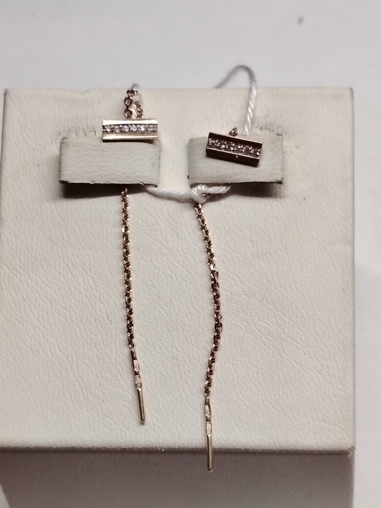 СЕРЬГИ С КАМНЯМИ (Au 585)