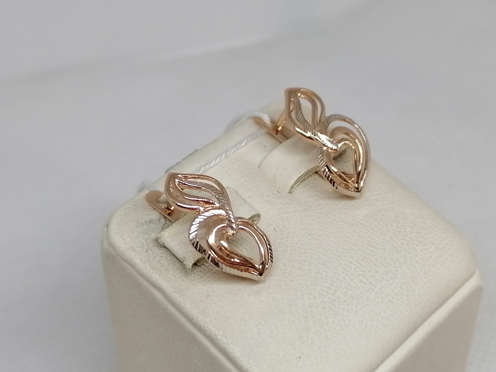 СЕРЬГИ БЕЗ КАМНЯ (Au 585)