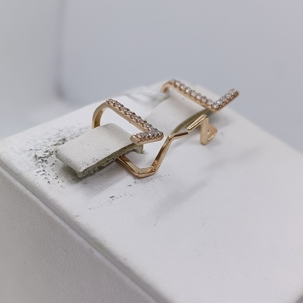 СКМИ585 СЕРЬГИ С КАМНЯМИ (Au 585)