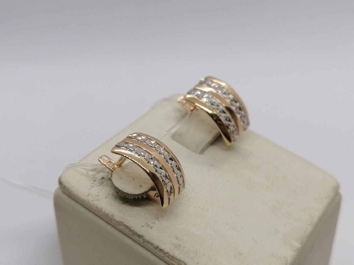 СЕРЬГИ БЕЗ КАМНЯ (Au 585)