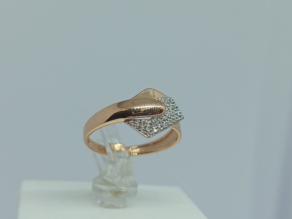 КОЛЬЦО С КАМНЯМИ (Au 585)