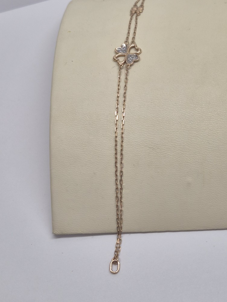 Б585 БРАСЛЕТ С КАМНЯМИ (Au 585)