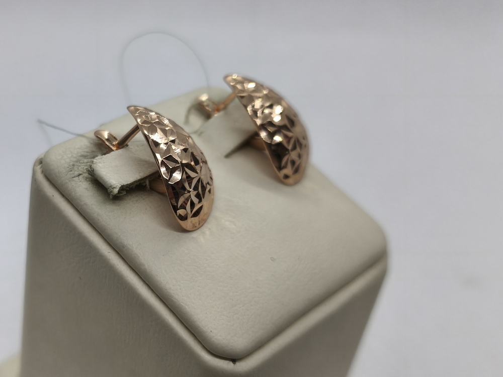 СЕРЬГИ БЕЗ КАМНЯ (Au 585)