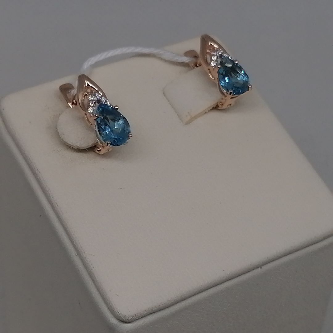 СЕРЬГИ С КАМНЯМИ (Au 585)