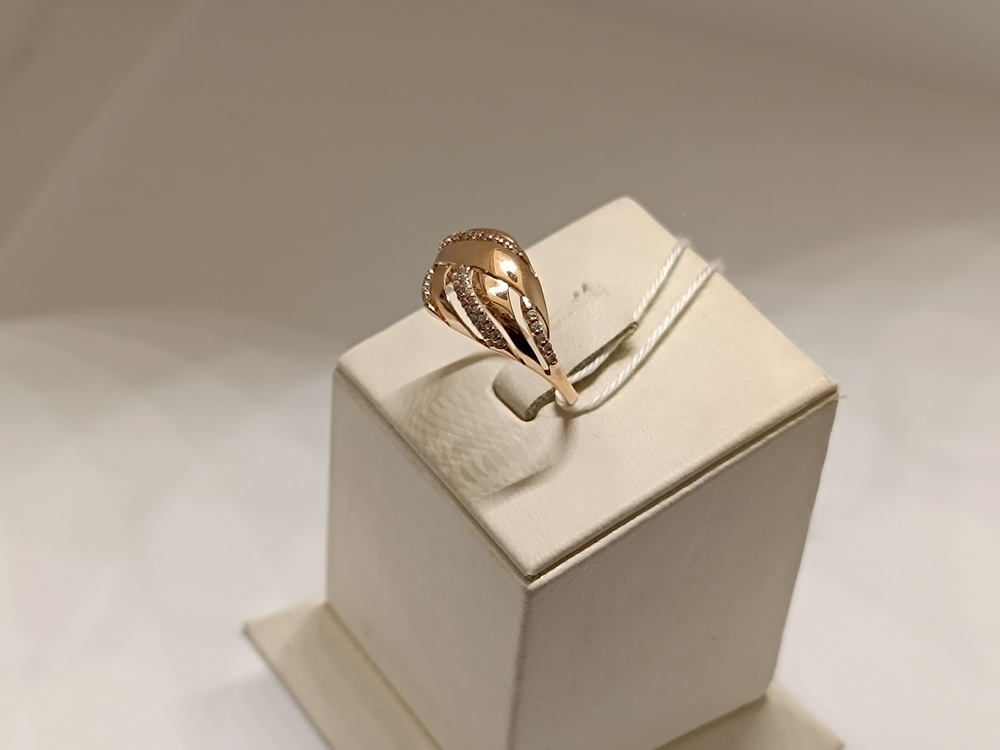 КОЛЬЦО С КАМНЯМИ (Au 585)