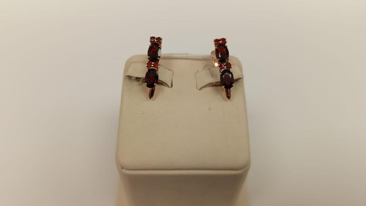 СЕРЬГИ С КАМНЯМИ (Au 585)