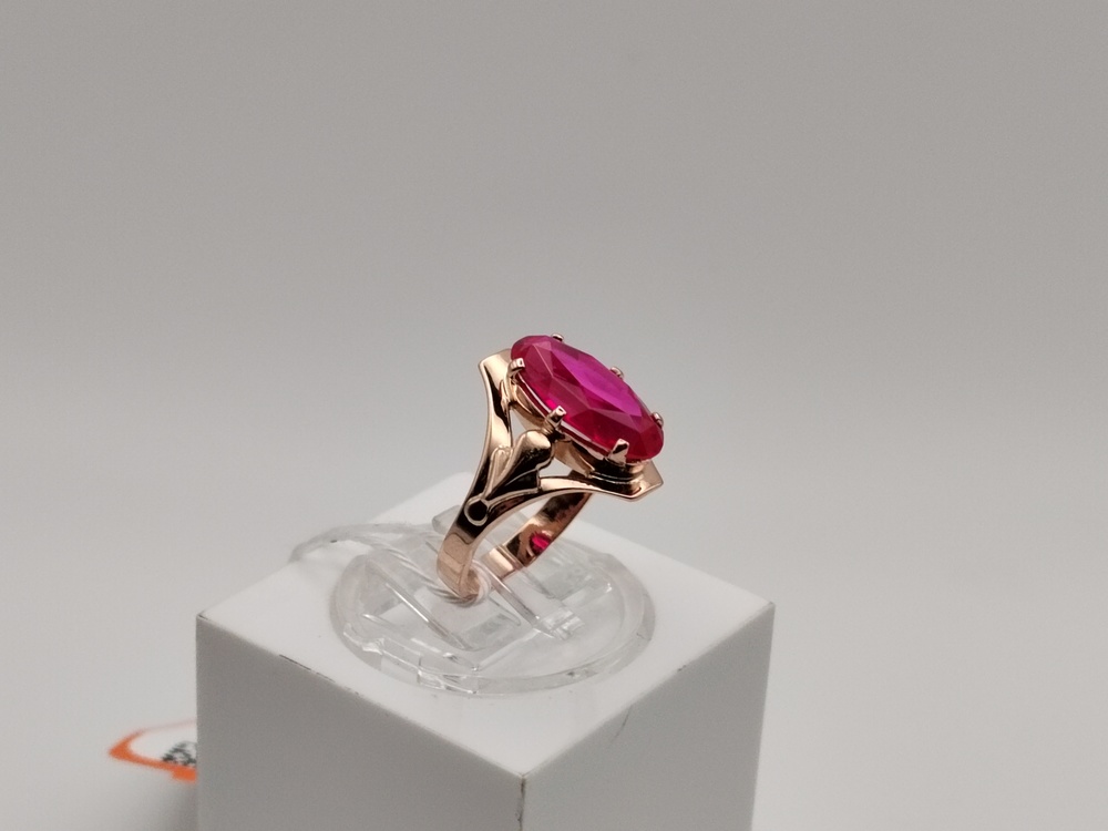 КОЛКМ583 КОЛЬЦО С КАМНЕМ (Au 583)