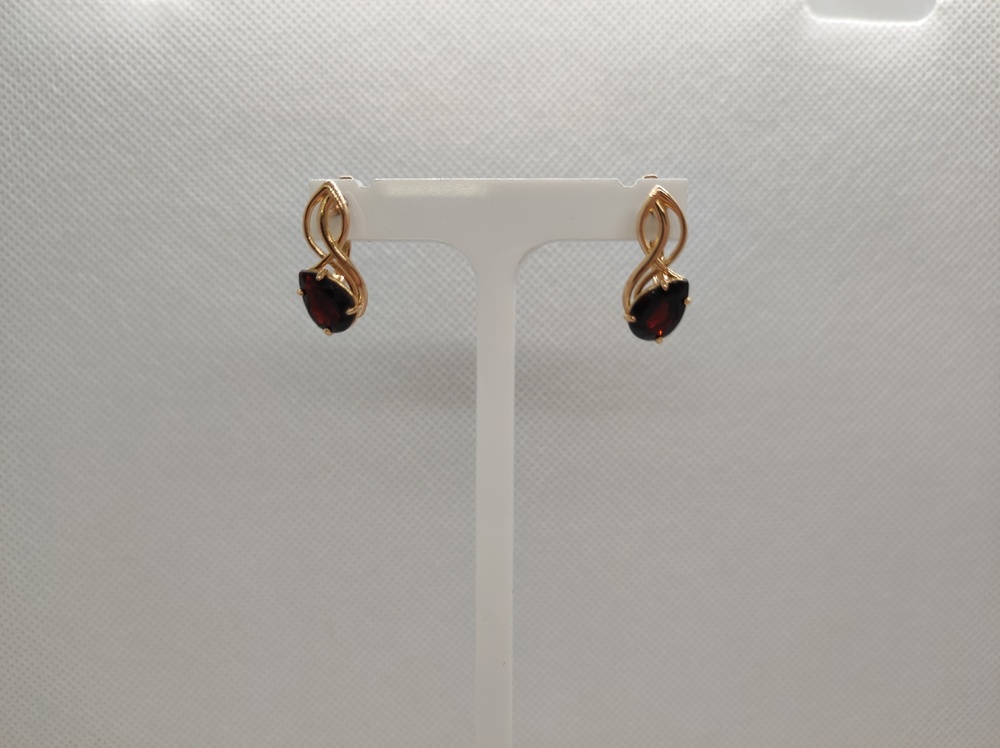 СЕРЬГИ С КАМНЕМ (Au 585)