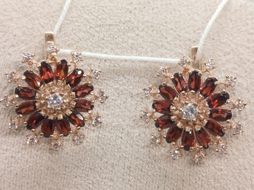 СЕРЬГИ С КАМНЯМИ (Au 585)