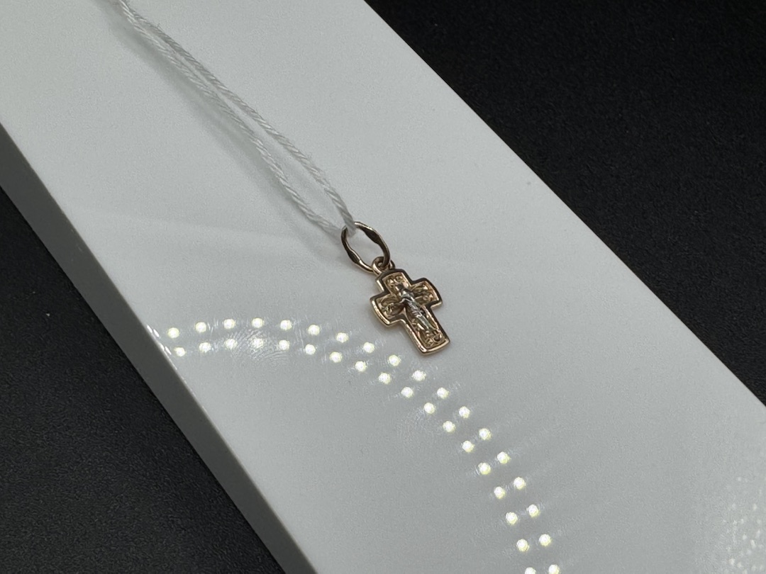 ПОДКБК585 ПОДВЕСКА КРЕСТ БЕЗ КАМНЯ (Au 585)