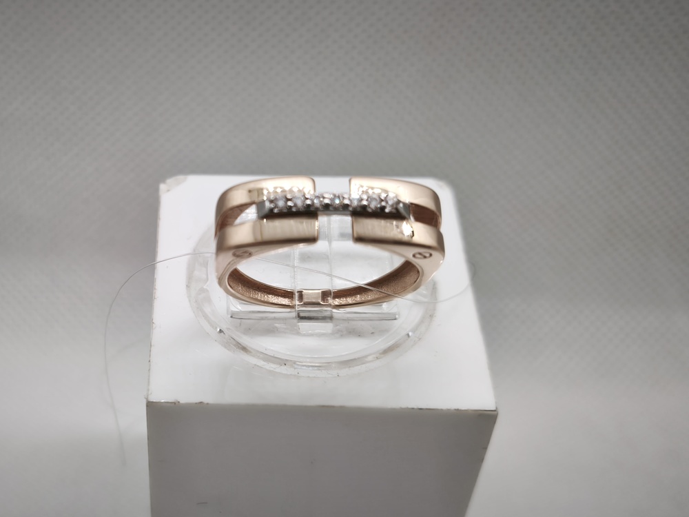 08-158708 КОЛЬЦО С КАМНЯМИ (Au 585)