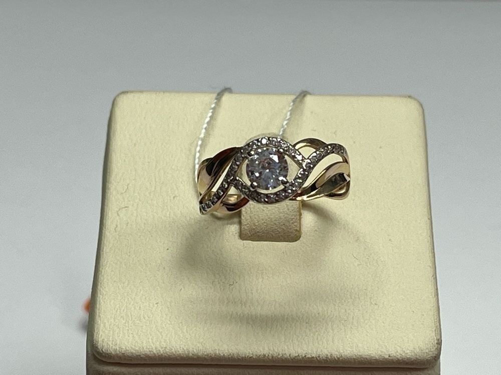 КОЛКМИ585 КОЛЬЦО С КАМНЯМИ (Au 585)