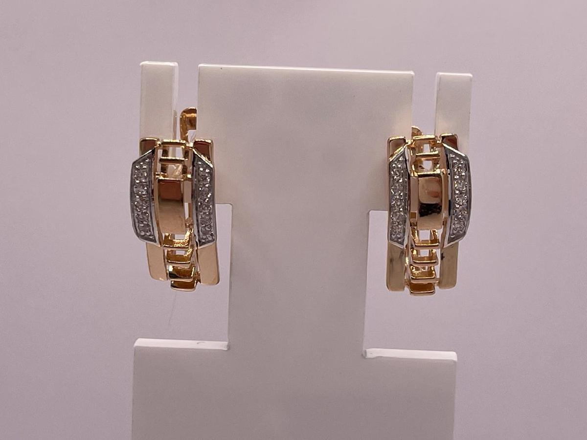 СЕРЬГИ С КАМНЯМИ (Au 585)