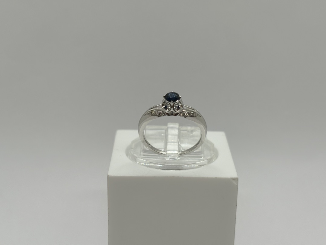 КОЛЬЦО Бриллиант, сапфир (Au 585)