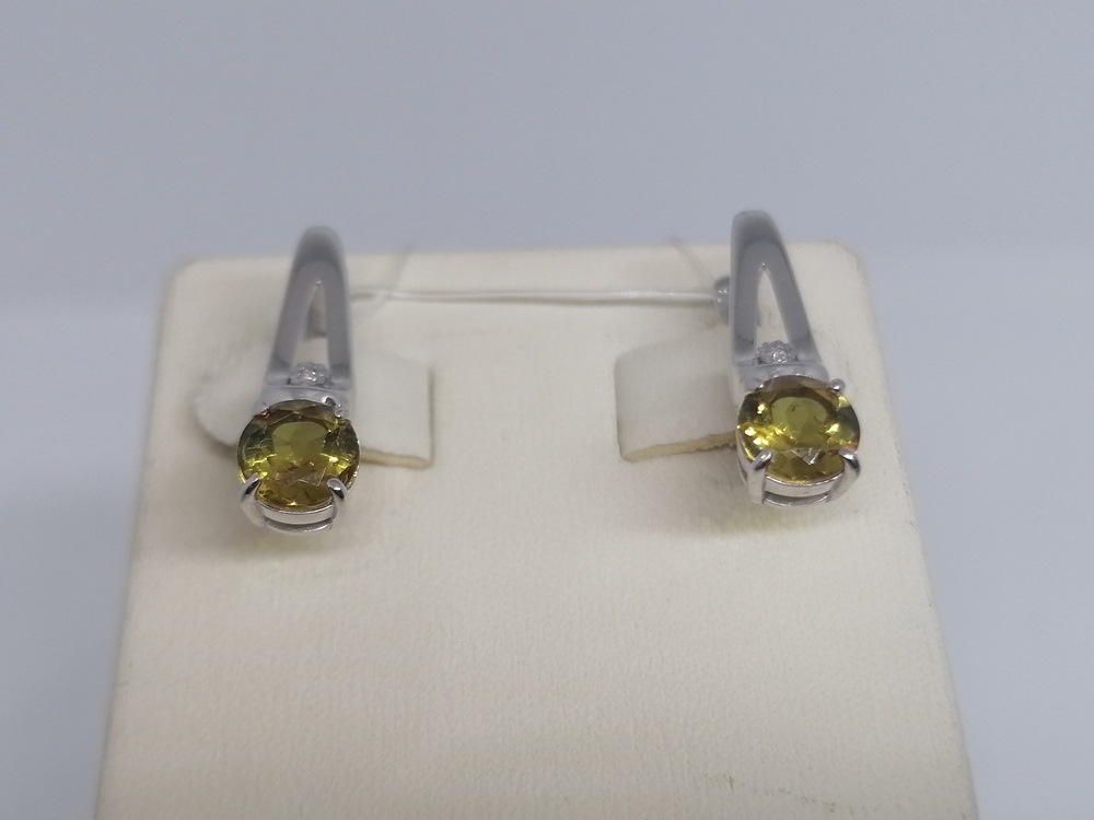 СЕРЬГИ БРИЛЛИАНТ (Ag 925)