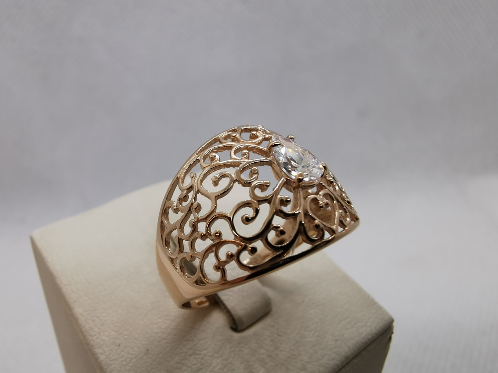 11086 КОЛЬЦО С КАМНЕМ (Au 585)