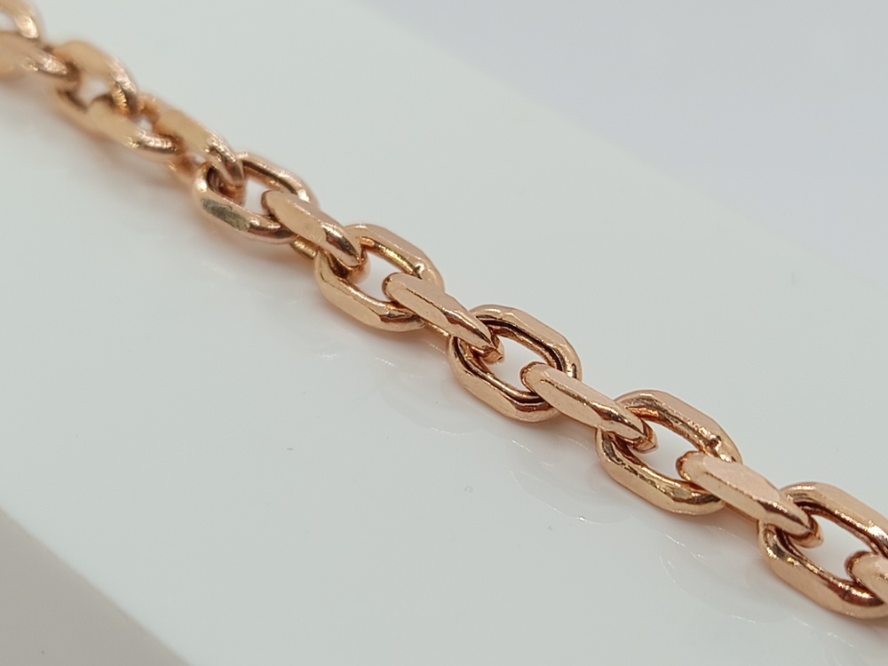 БРАСЛЕТ ПУСТОТЕЛЫЙ Якорное (Au 585)