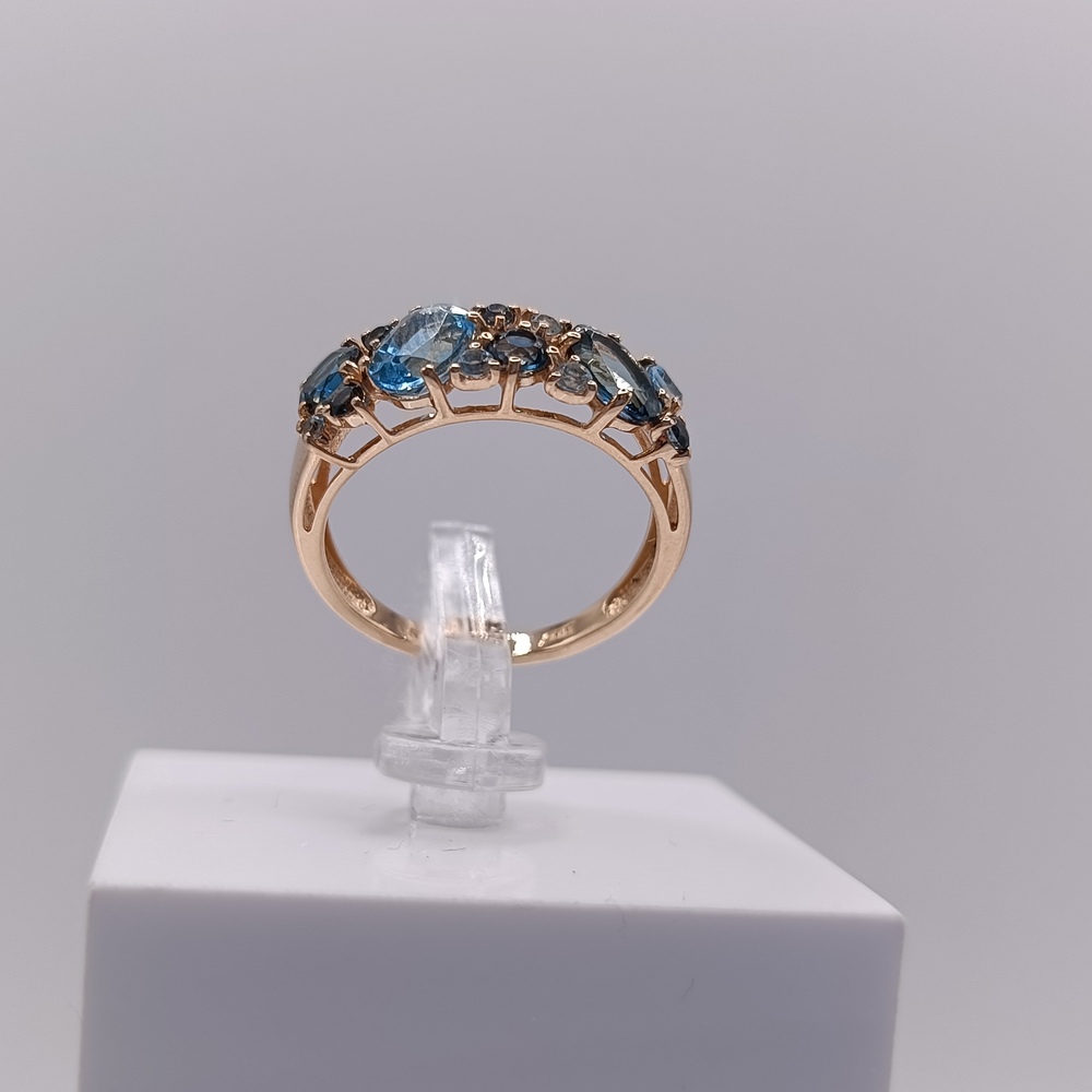 КОЛКМИ585 КОЛЬЦО С КАМНЯМИ (Au 585)