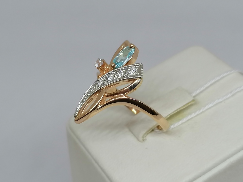 КОЛКМИ585 КОЛЬЦО С КАМНЯМИ (Au 585)