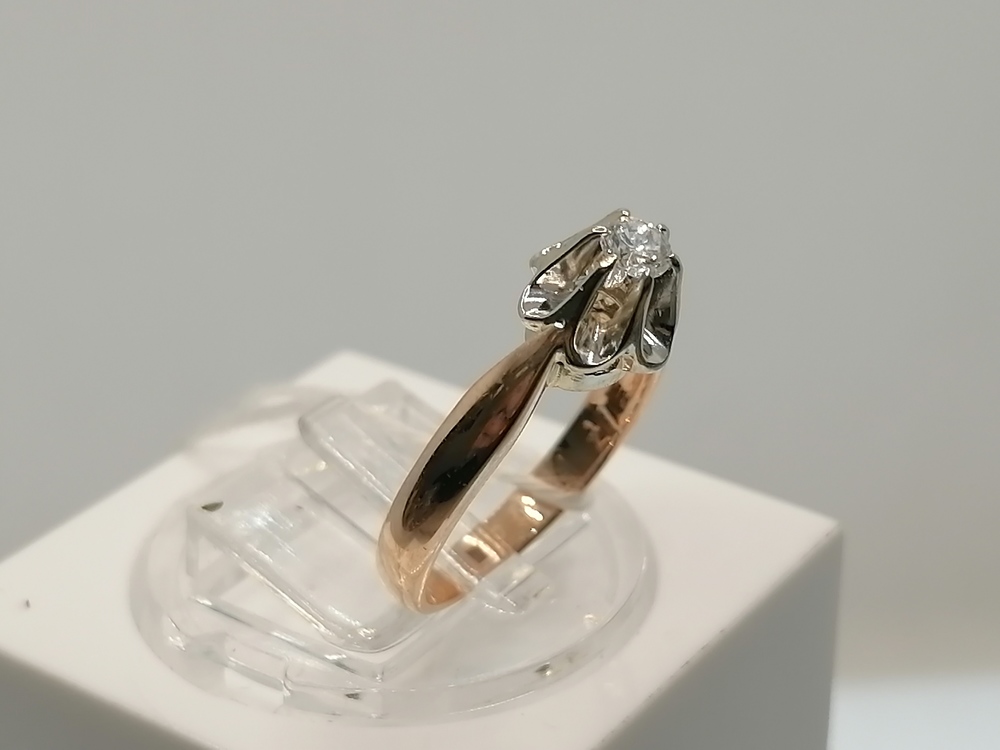 КОЛЬЦО БРИЛЛИАНТ Au 585