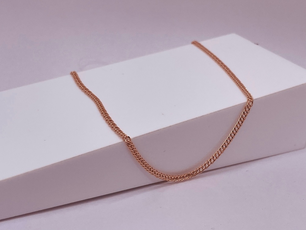 ЦЕПЬ ПУСТОТЕЛАЯ Ромб двойной (Au 585)