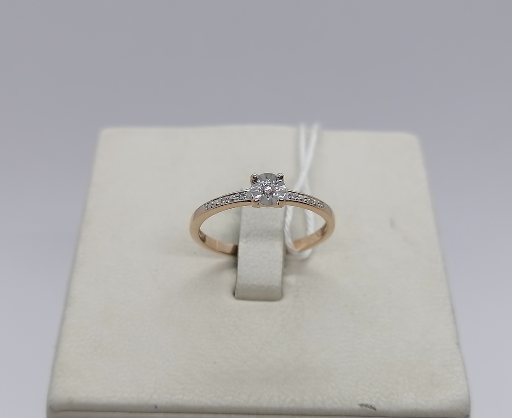 КОЛЬЦО БРИЛЛИАНТ Au 585