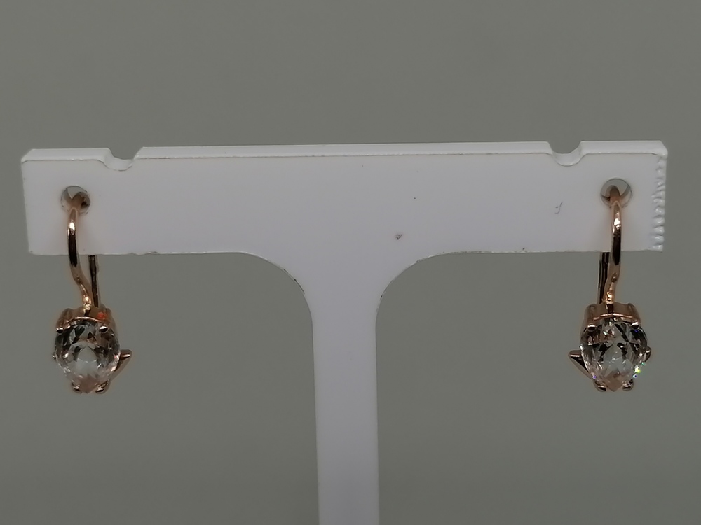 СЕРЬГИ С КАМНЕМ (Au 585)