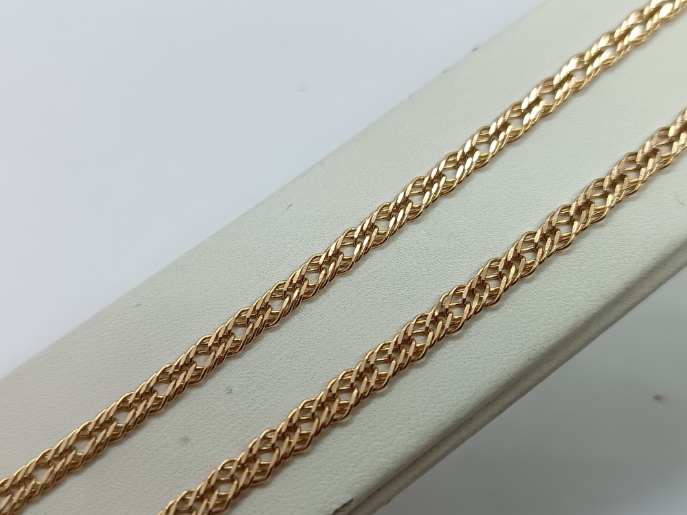 ЦЛР3585 ЦЕПЬ ПОЛНОВЕСНАЯ Ромб тройной (Au 585)